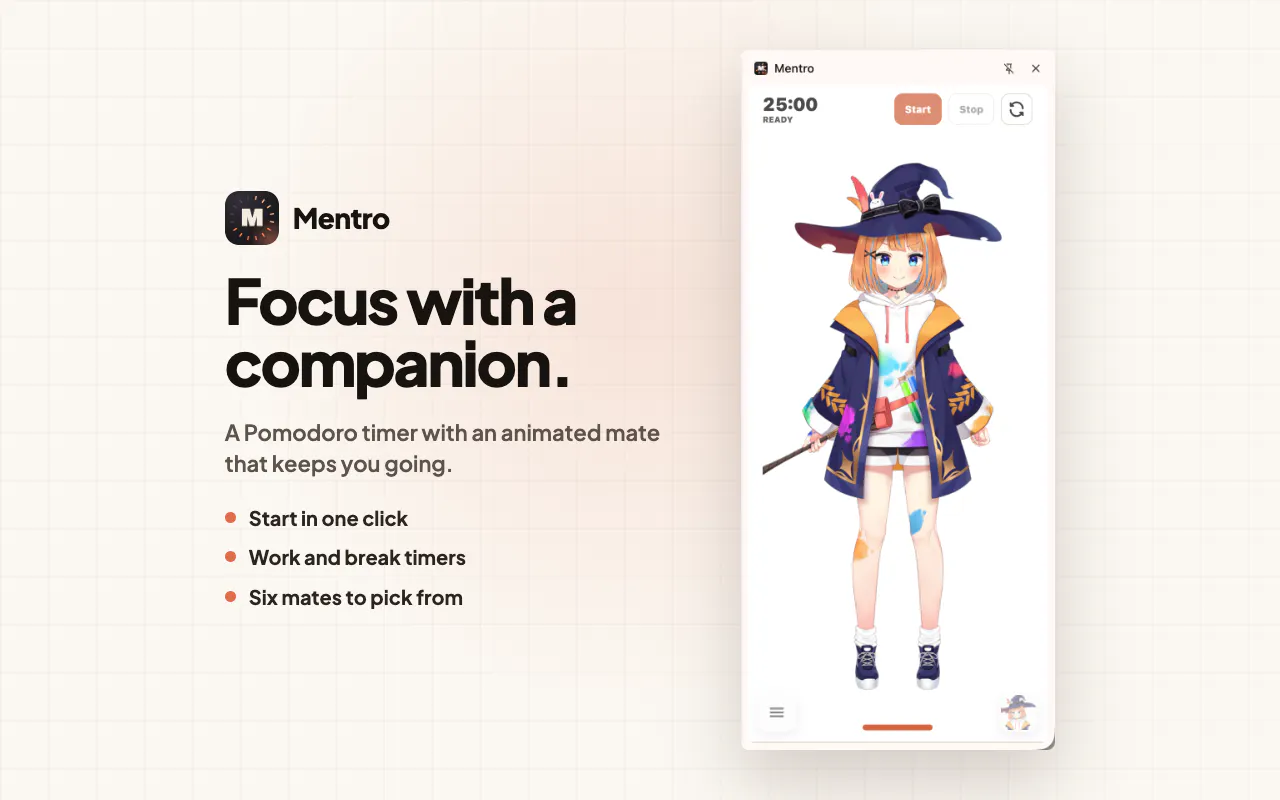 Mentro - Focus with a companion gallery image