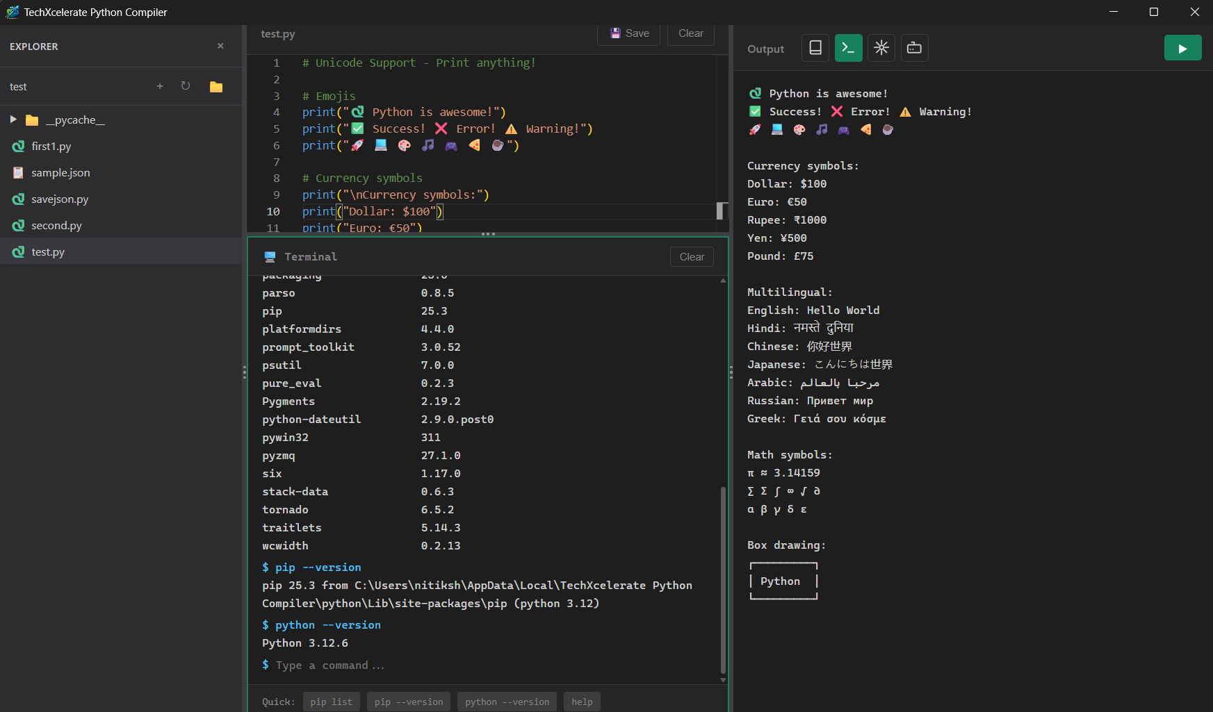 TechXcelerate Python Editor gallery image