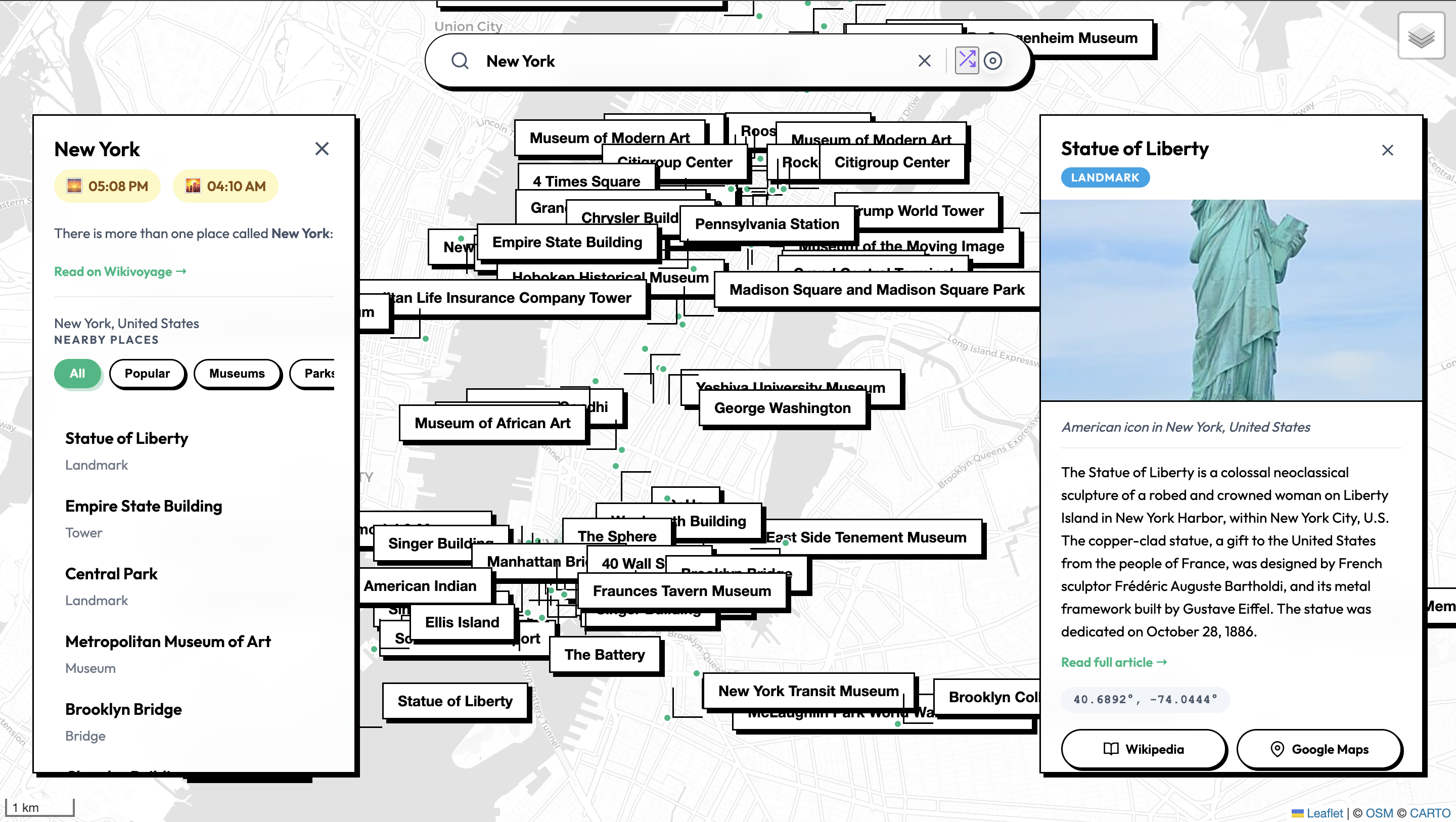 Trav - Main product screenshot demonstrating key features and user interface