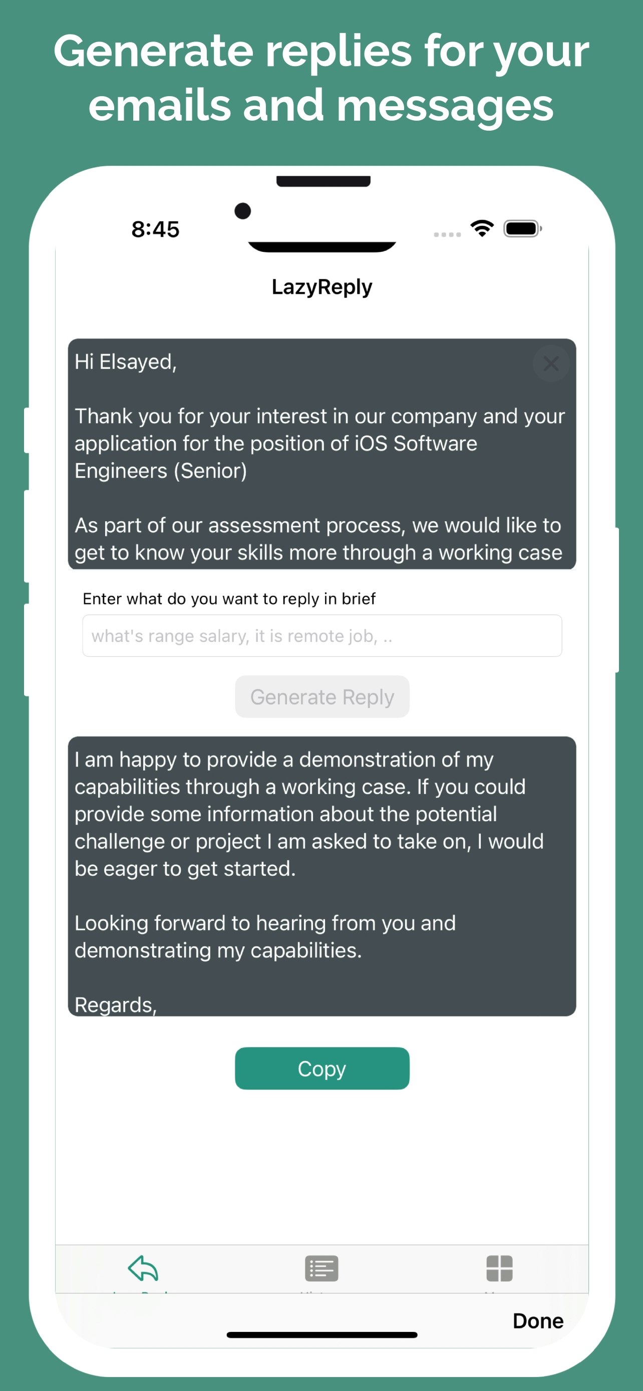 ResponderSistant - Teclado personalizado para usar la API de chat de Operai media 5