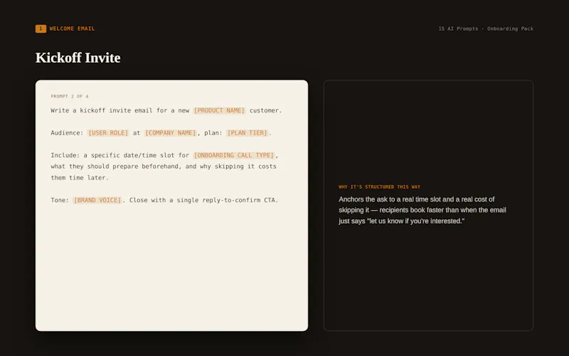 15 Prompts 2 Cut SaaS Onboarding in 1/2 screenshot 3