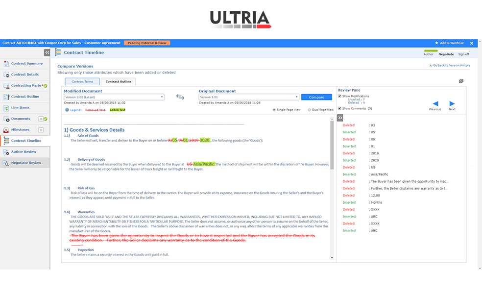 Ultria Contract Lifecycle Management gallery image