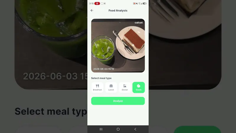 CalCat - Macro Calorie Counter screenshot 1 (video preview)