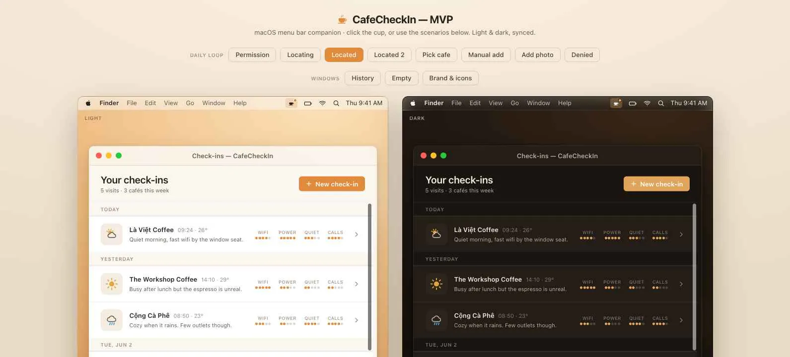 CafeCheckIn, Your café sorted the moment gallery image