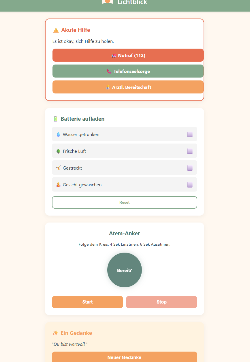 Lichtblick - Screenshot 3 showing product features and functionality