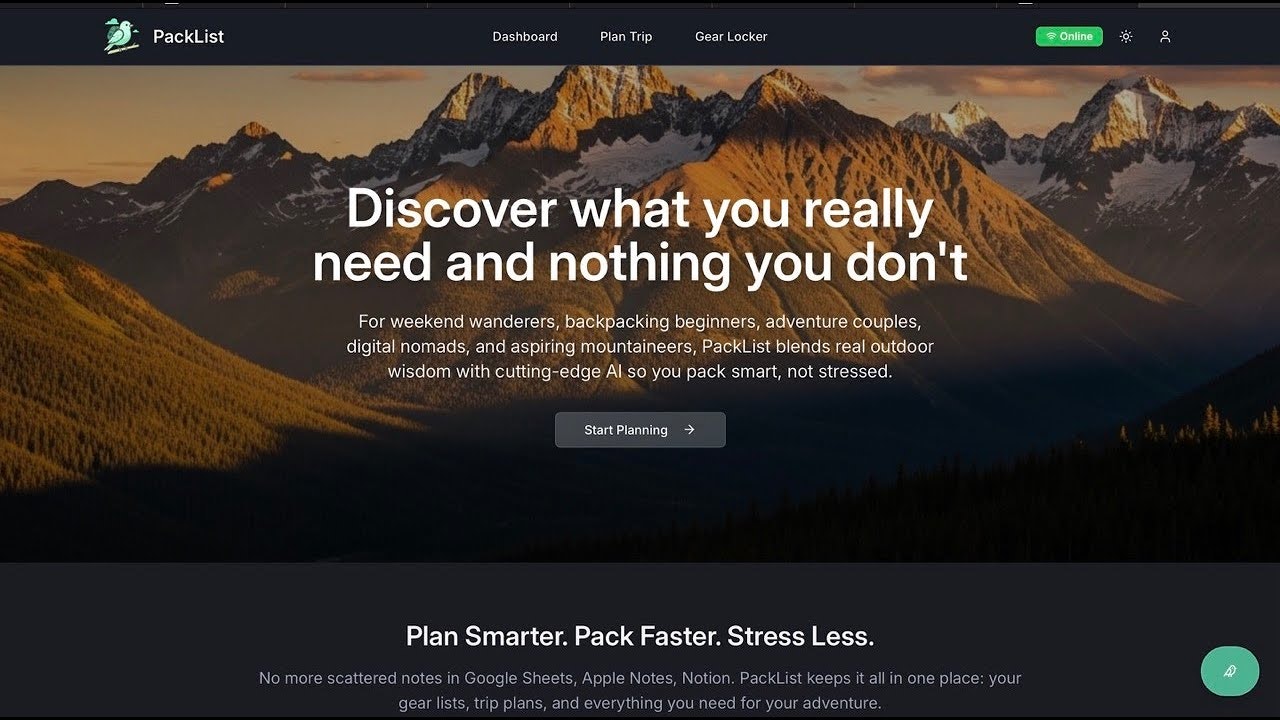 PackList gallery image