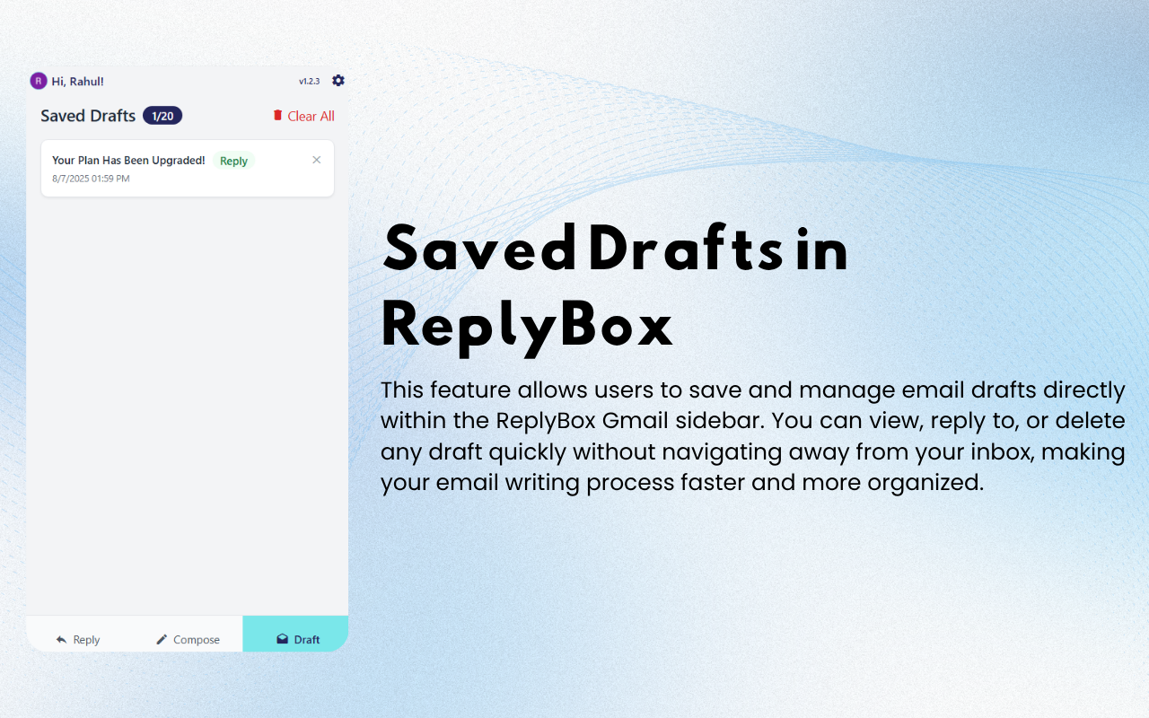 Replybox | AI Email Reply for Gmail gallery image