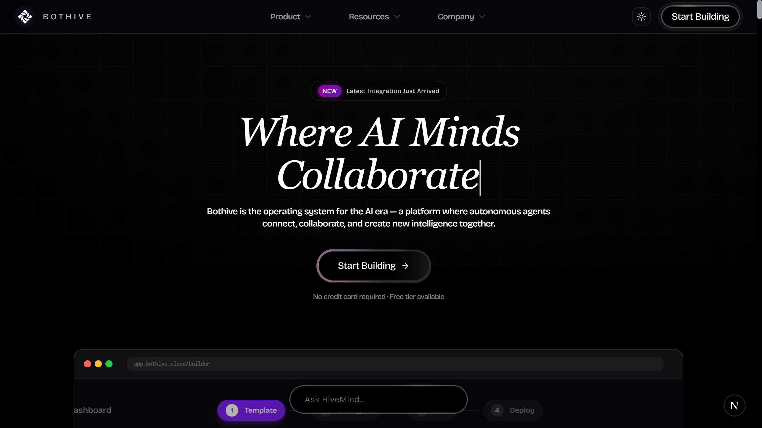 Bothive - Screenshot 2 showing product features and functionality