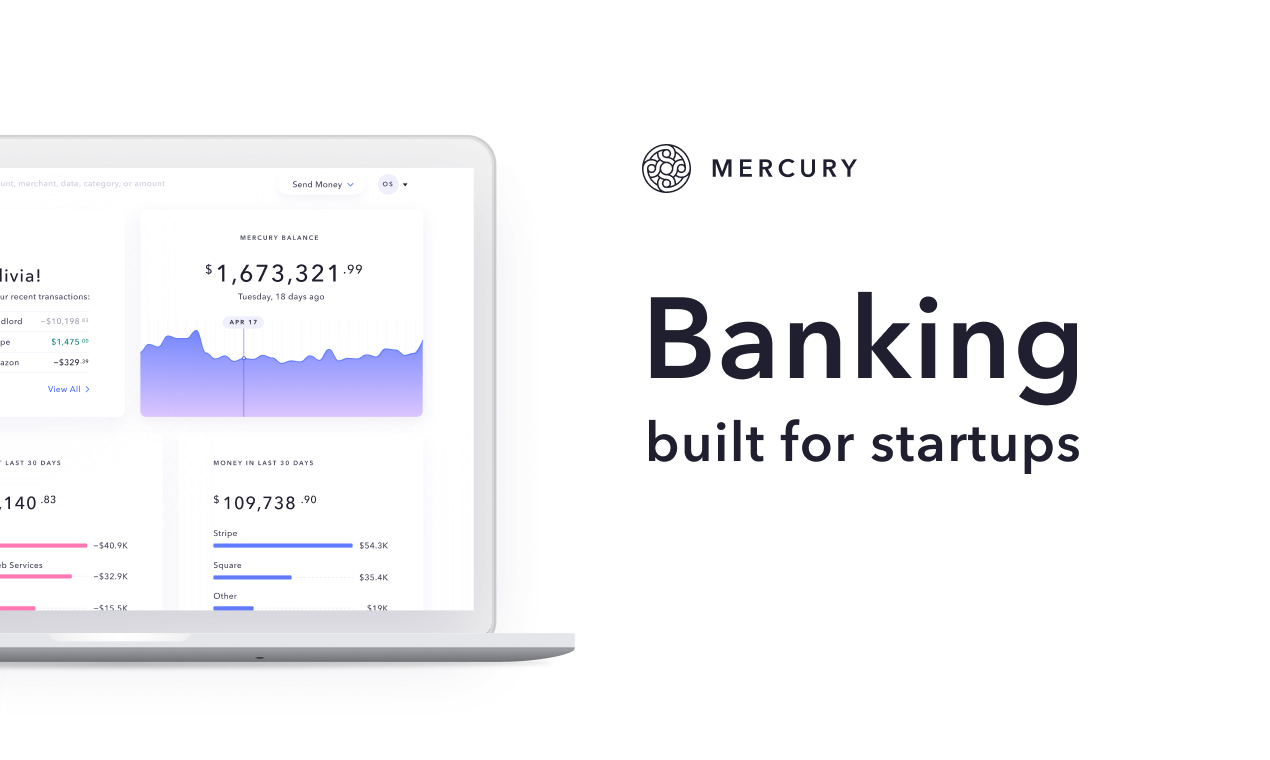 Mercury - Bank Accounts Built For Startups | Product Hunt