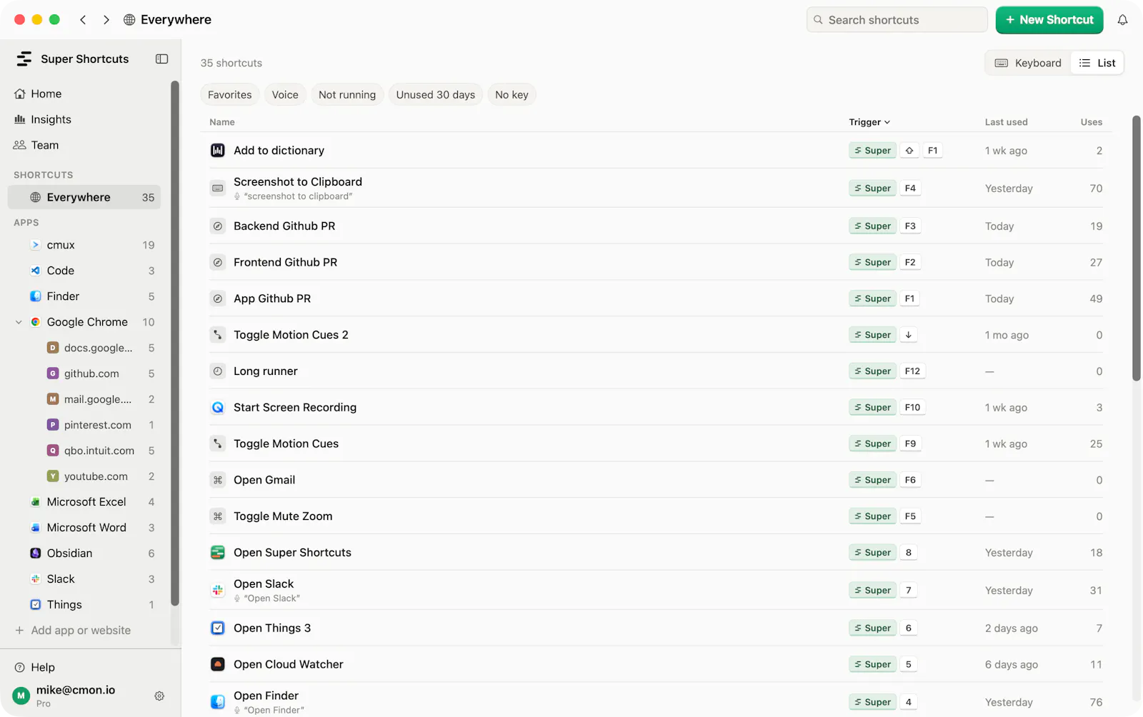 Super Shortcuts screenshot 4