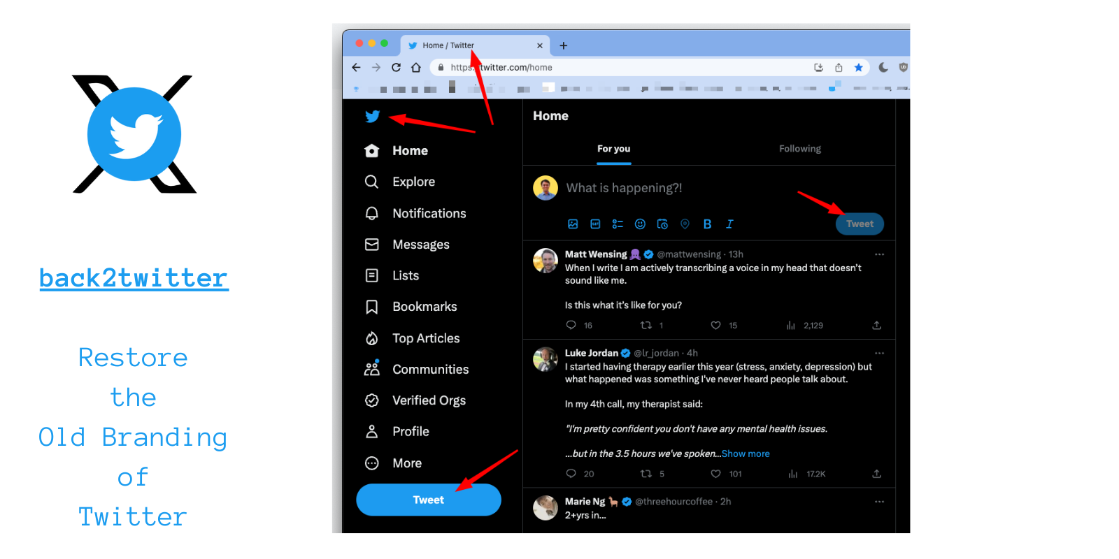 Zurück 2 Twitter - Stellt das Branding von Twitter wieder her Medien 1