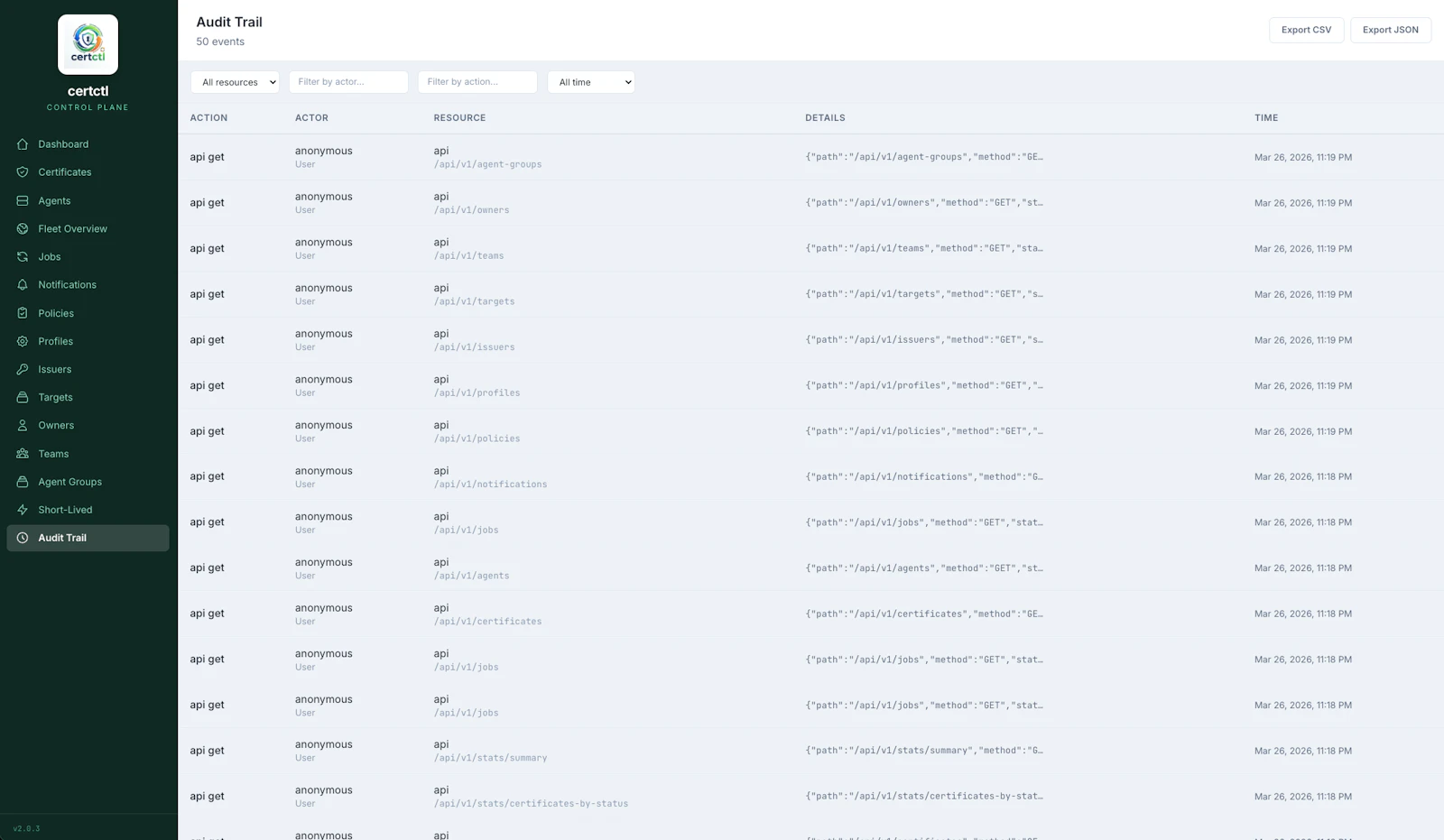 certctl screenshot 11