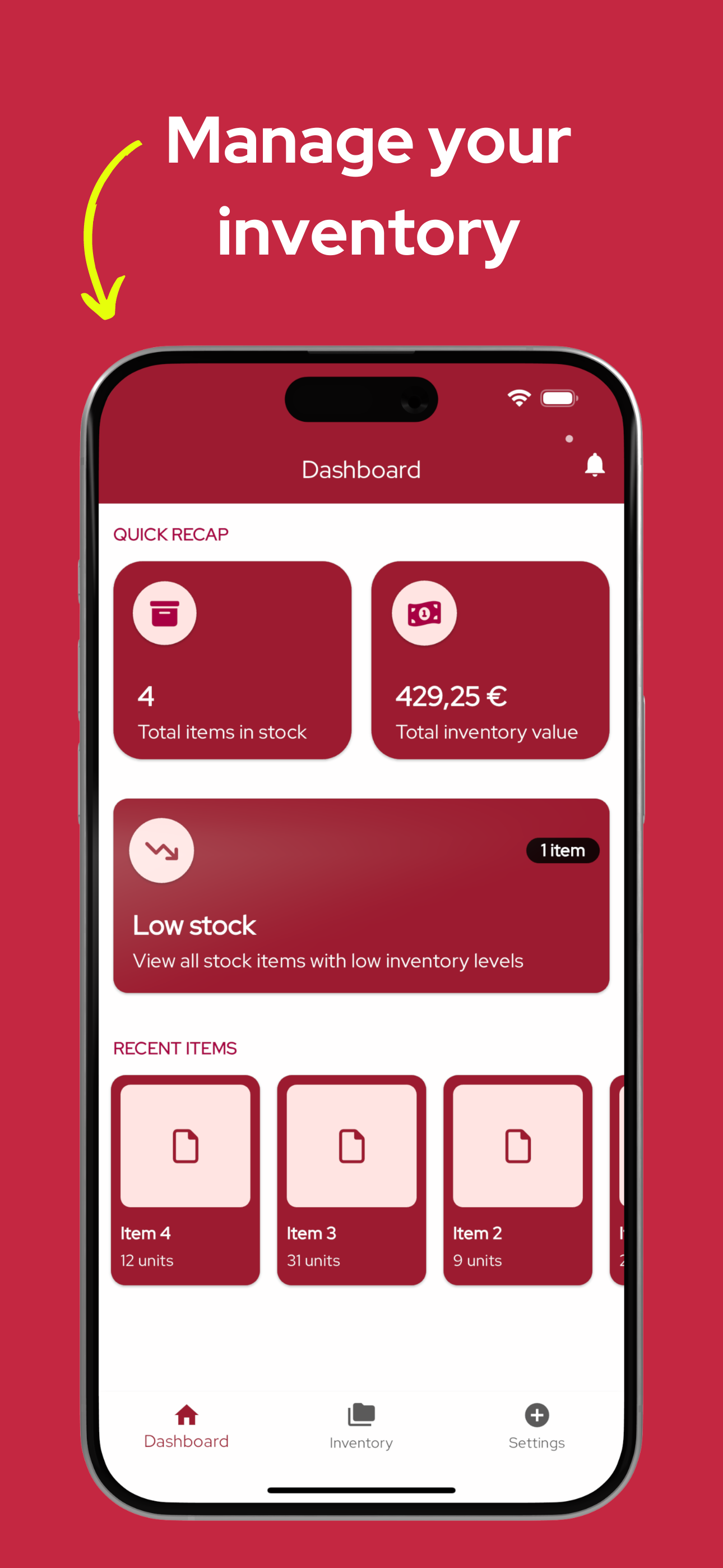 Inventar Tracker media 2