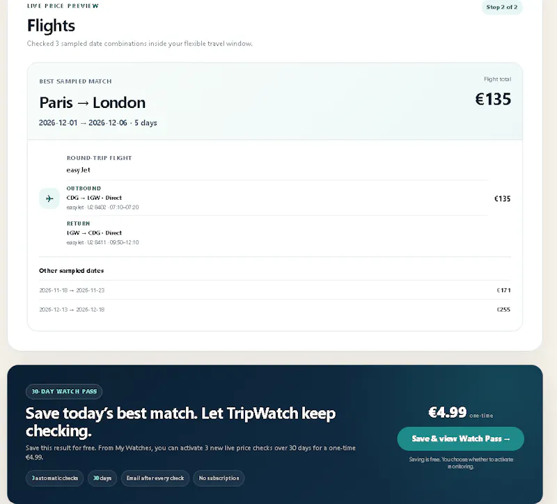 TripWatch screenshot 3