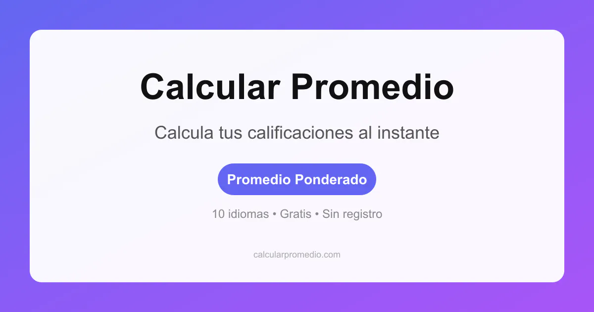 Calcular Promedio gallery image