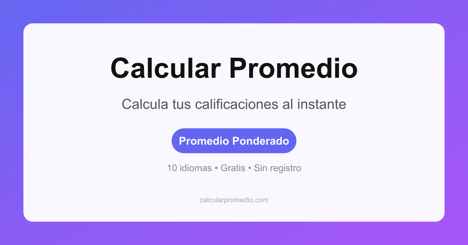Calcular Promedio screenshot 1