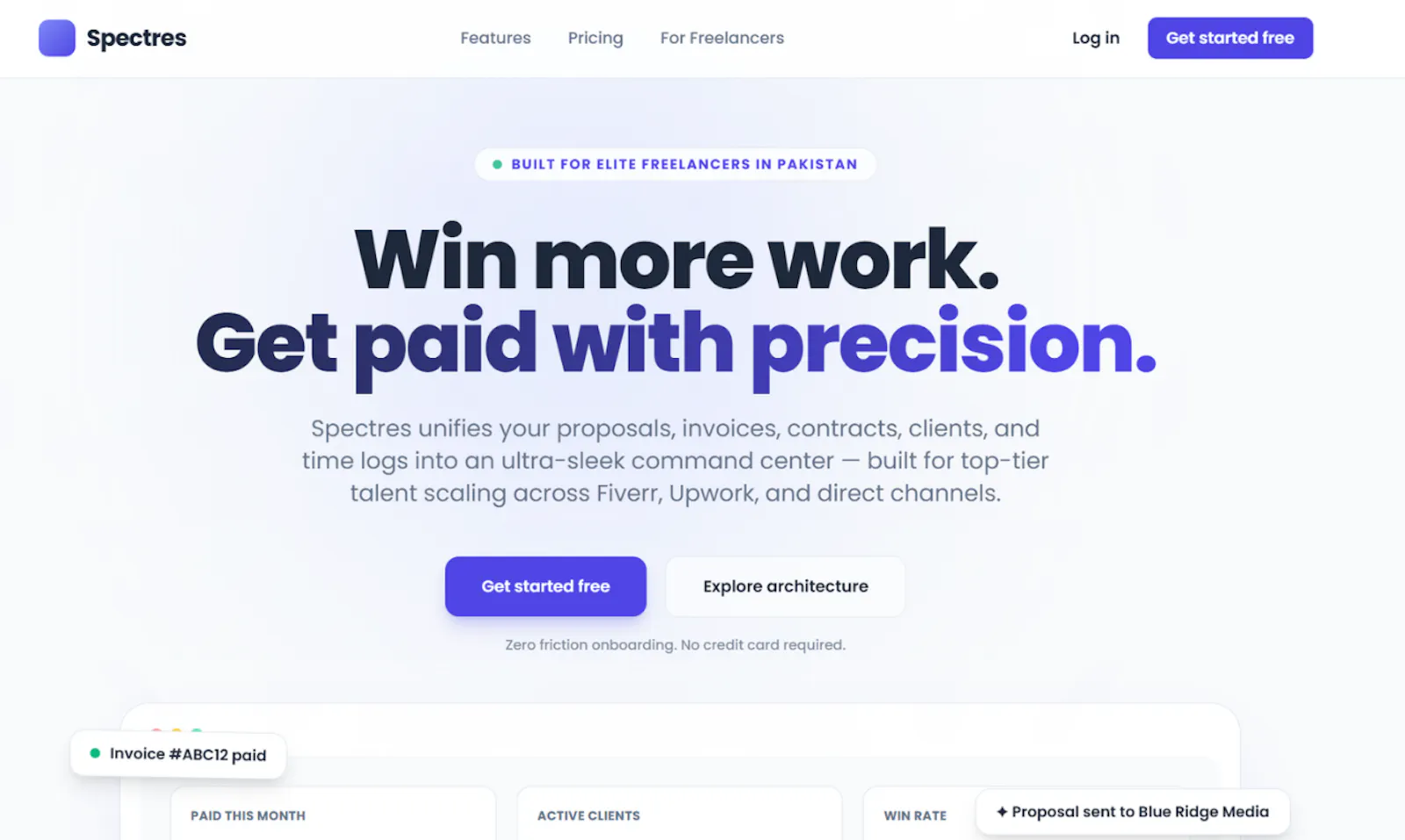 Spectres-Freelancer OS screenshot 1