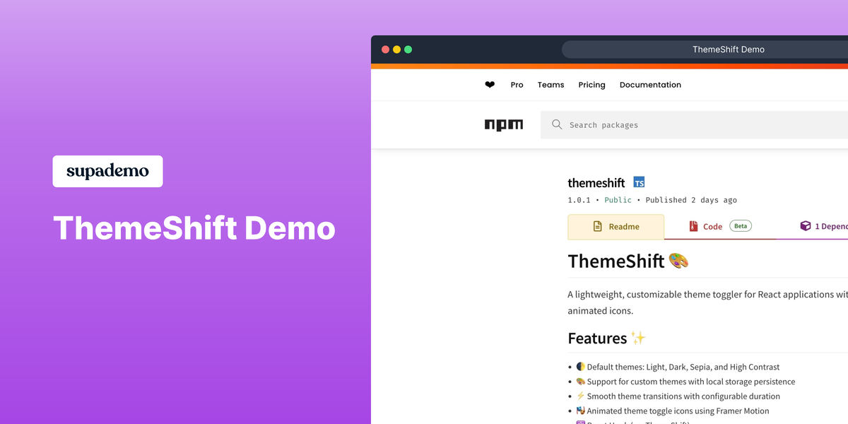 Media Themeshift - Chế độ tối và chuyển đổi chủ đề cho các ứng dụng React! 3