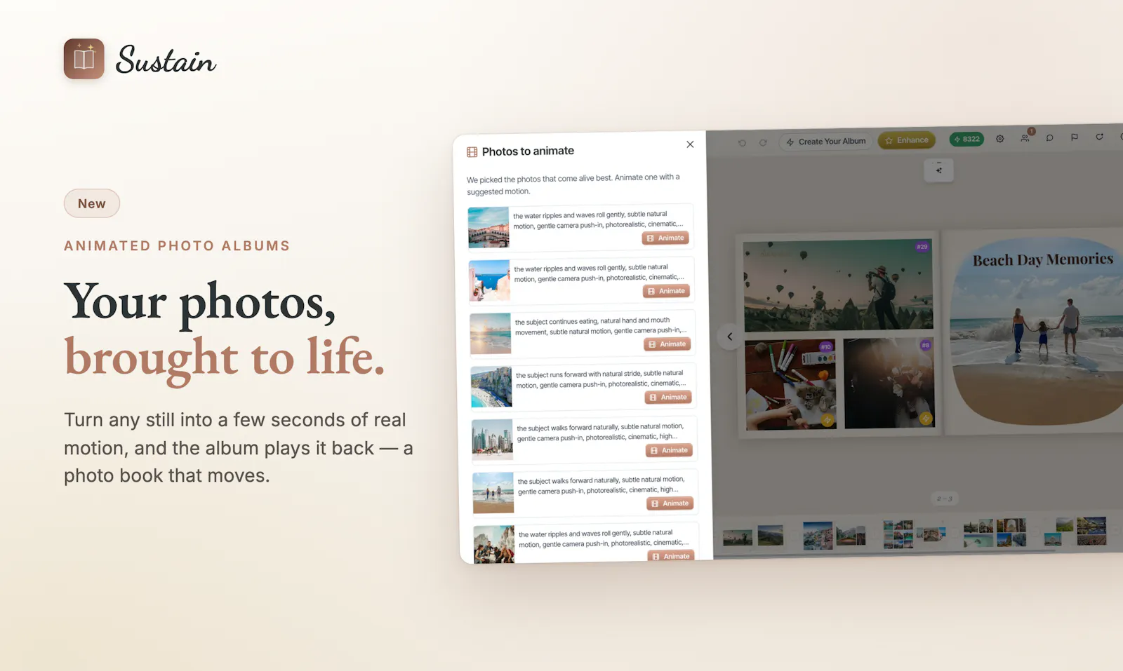 Sustain - AI Photo Album Maker screenshot 6