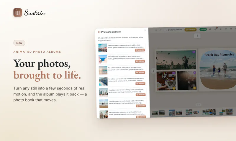 Sustain - AI Photo Album Maker screenshot 6