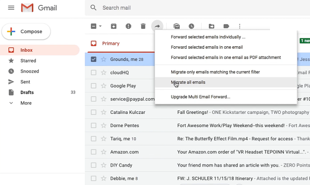 Multi Email Forward by cloudHQ 2.0 Image