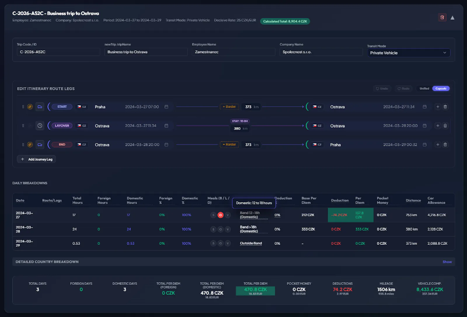 PerDiemo screenshot 5