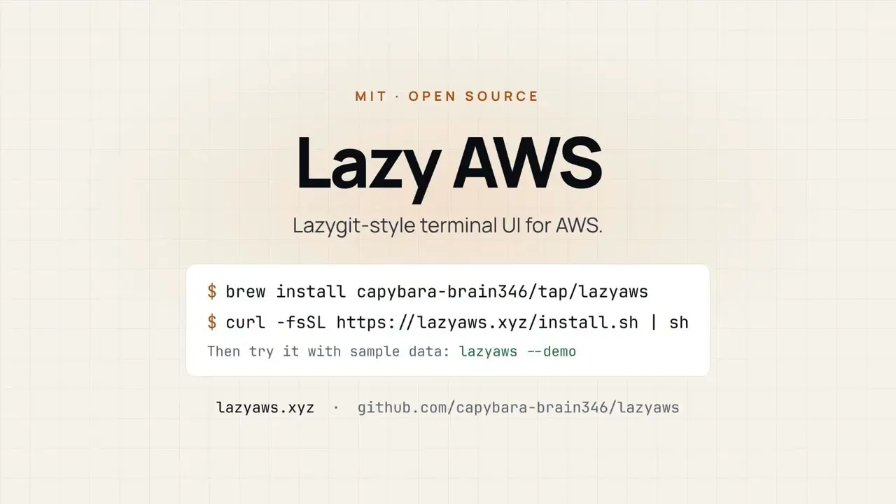 startuptile Lazy AWS-A keyboard-driven home for your AWS resources