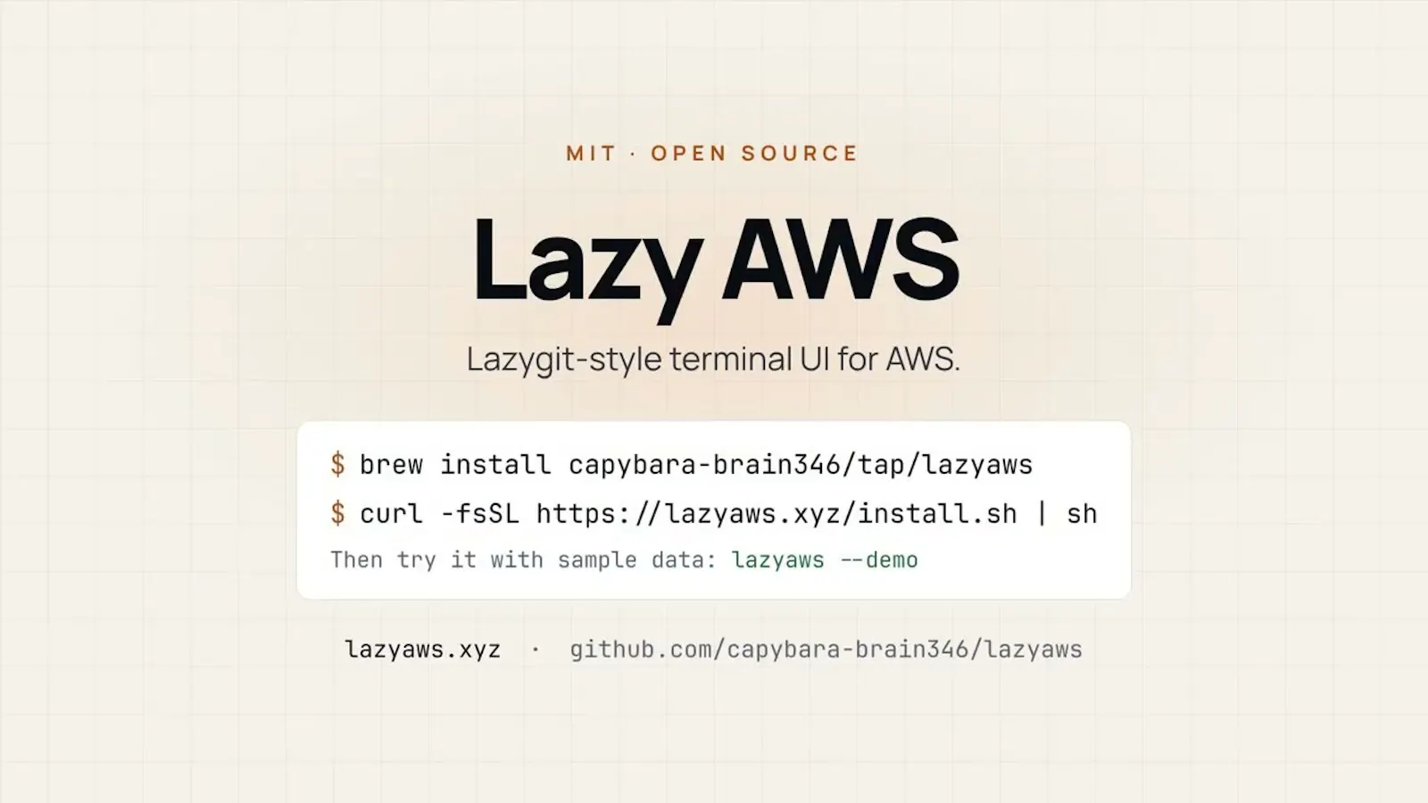 Lazy AWS screenshot 1 (video preview)