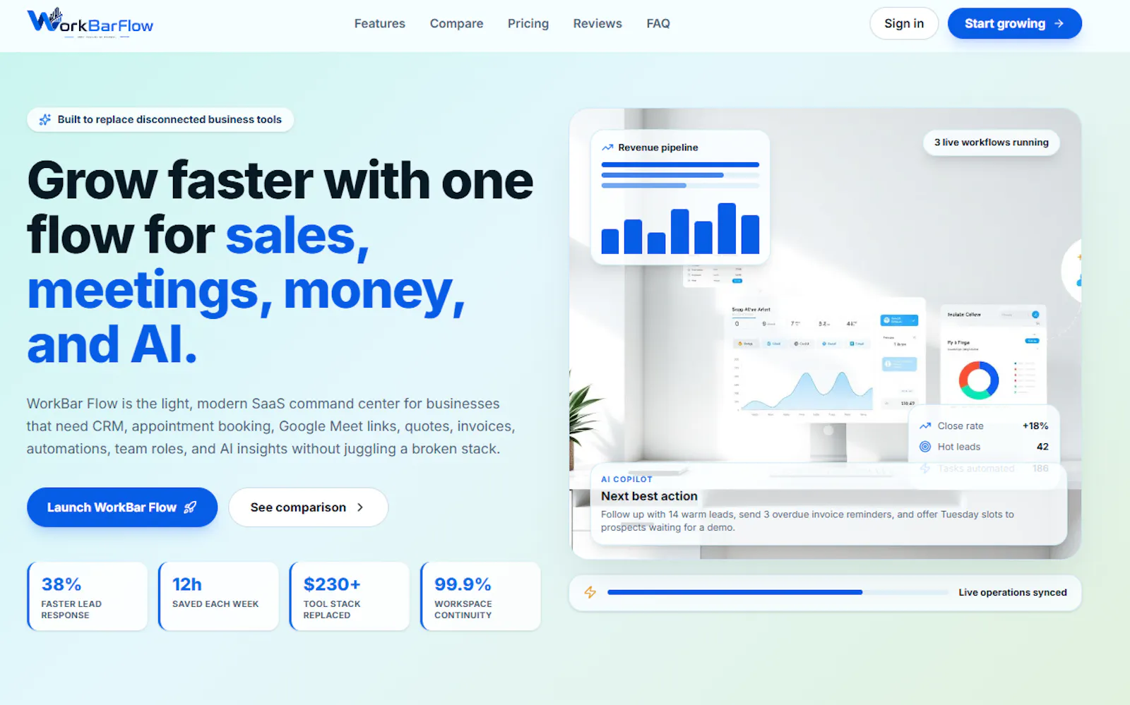 WorkBar Flow screenshot 1