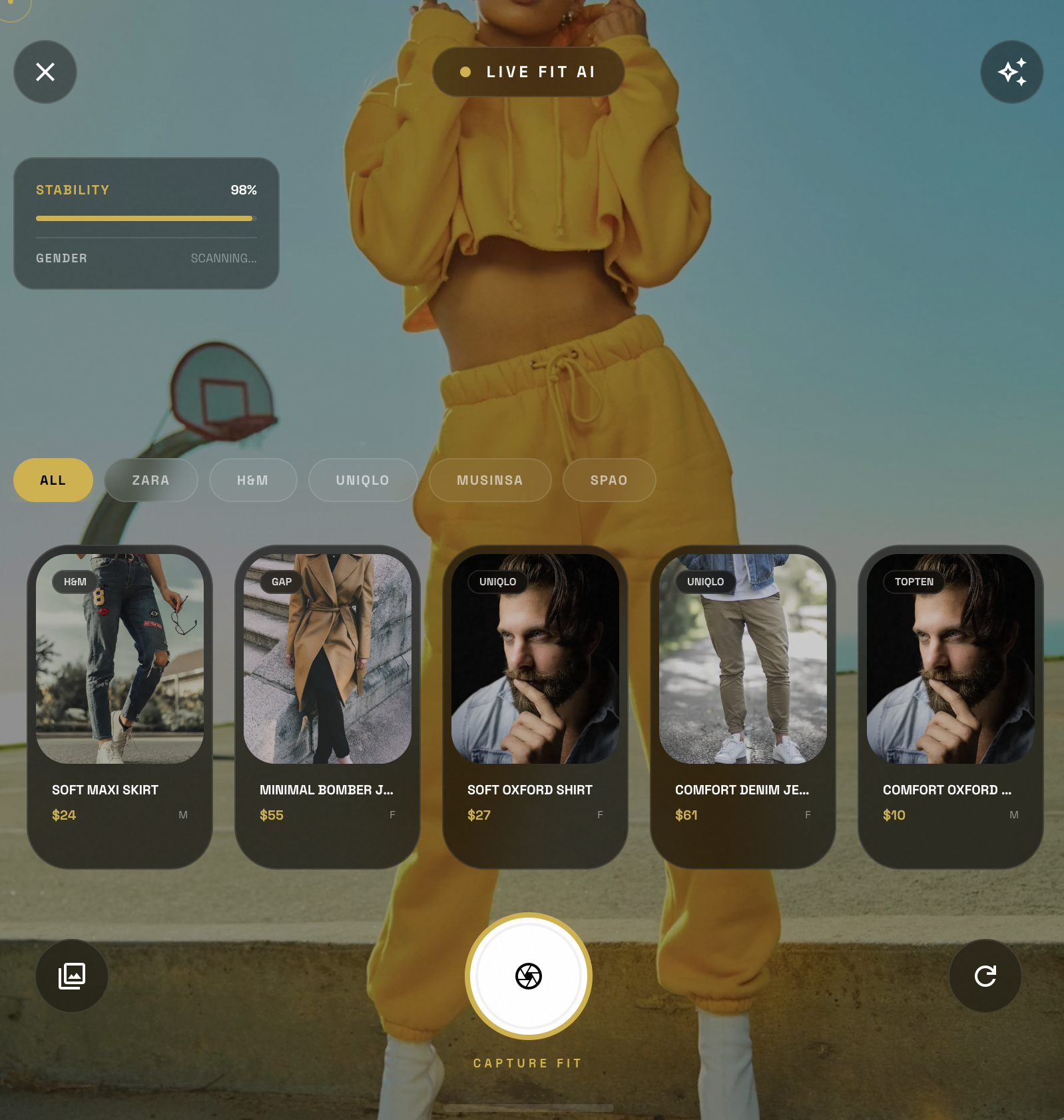 S-FIT AI - Screenshot 2 showing product features and functionality