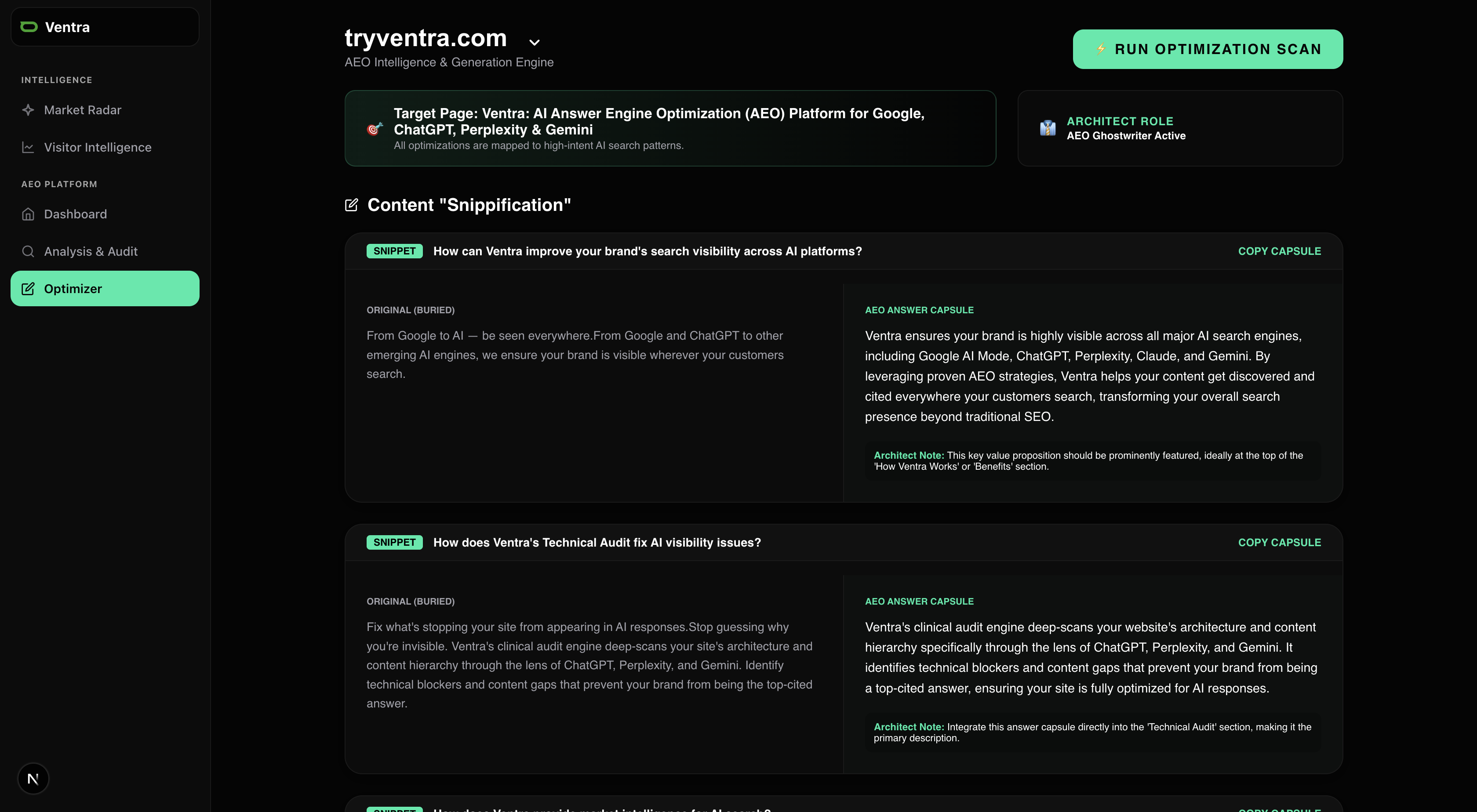 Ventra - Screenshot 5 showing product features and functionality