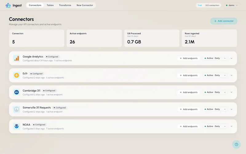 Ingest screenshot 3