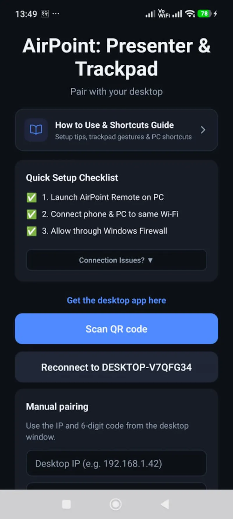 Airpoint: Presenter, Trackpad & manymore screenshot 2