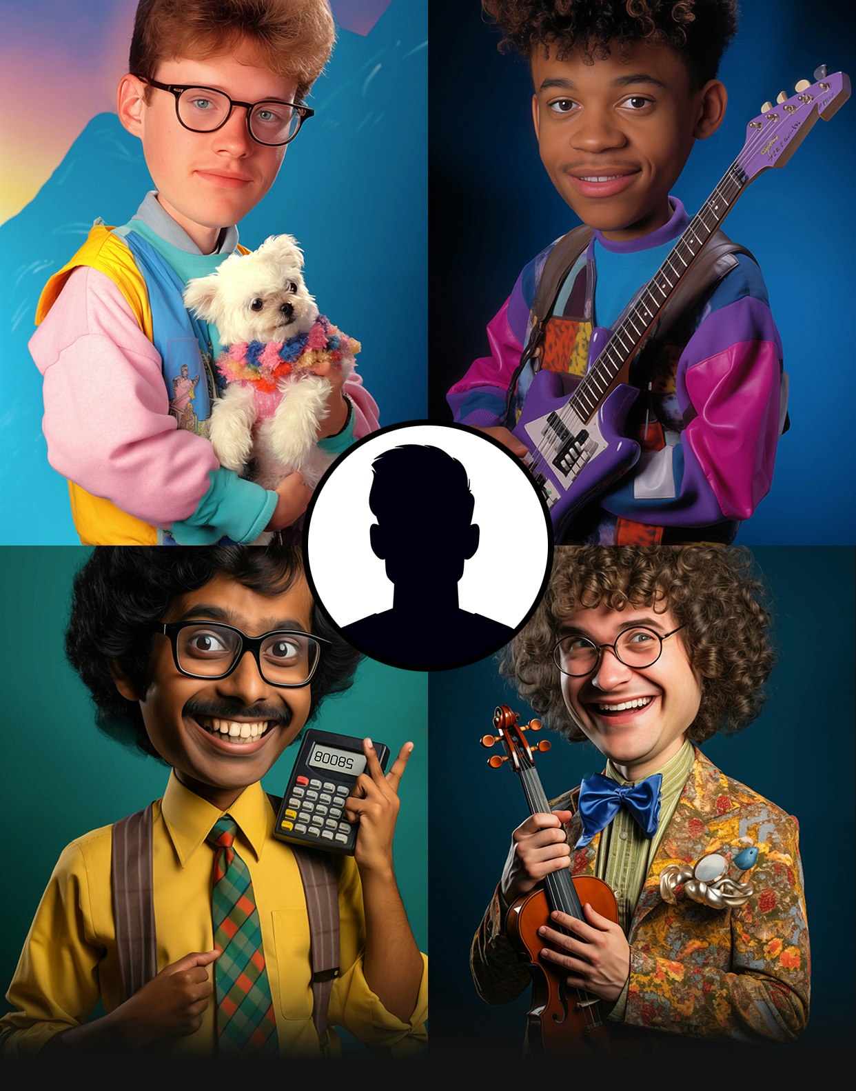 Darstellung von You® Ai - Große Köpfe, großes Lächeln und große Lachen mit KI -Bildpackungen Medien 3