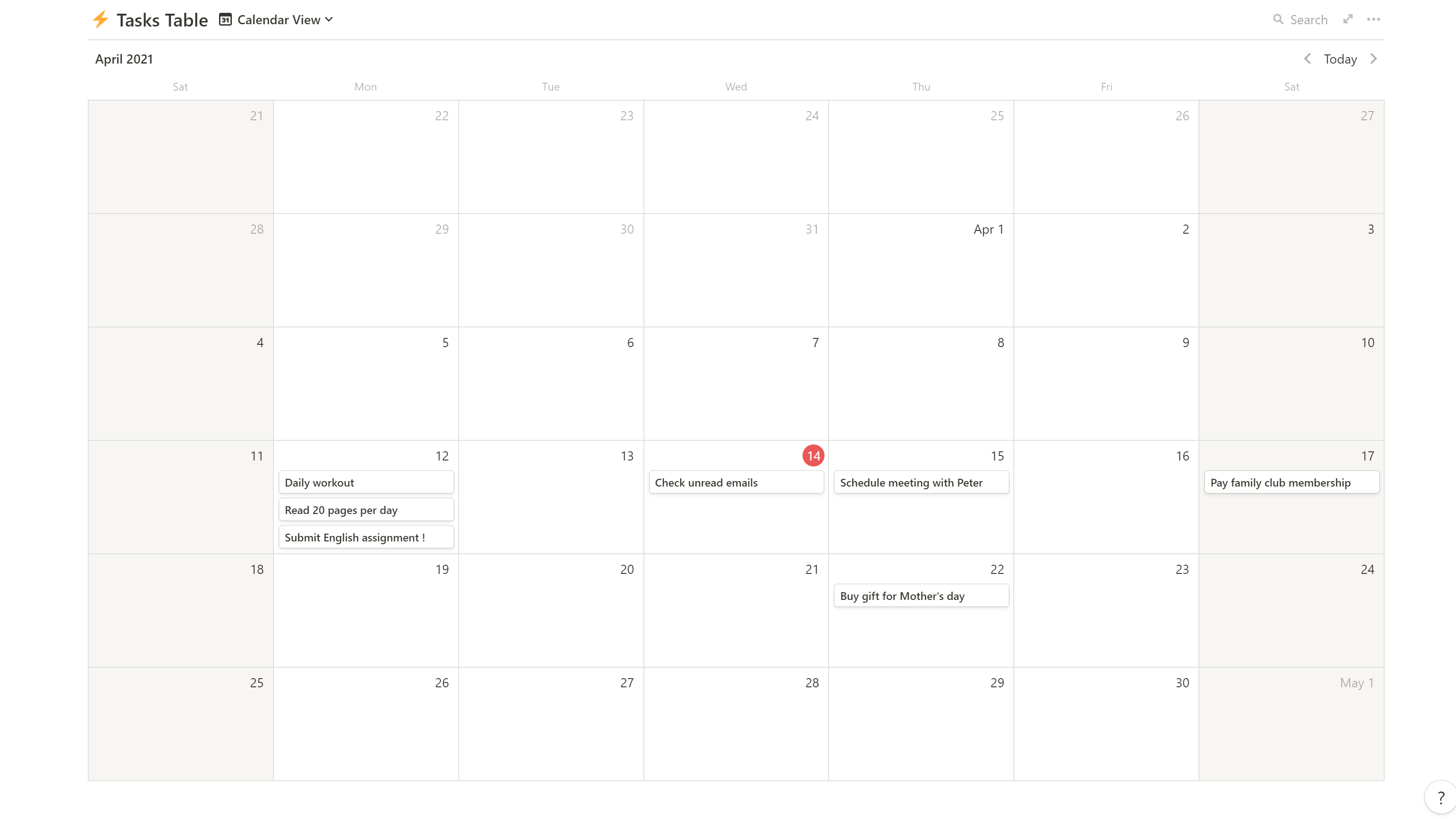 Getting Things Done Notion Template gallery image