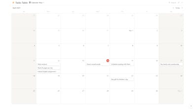 Getting Things Done Notion Template gallery image