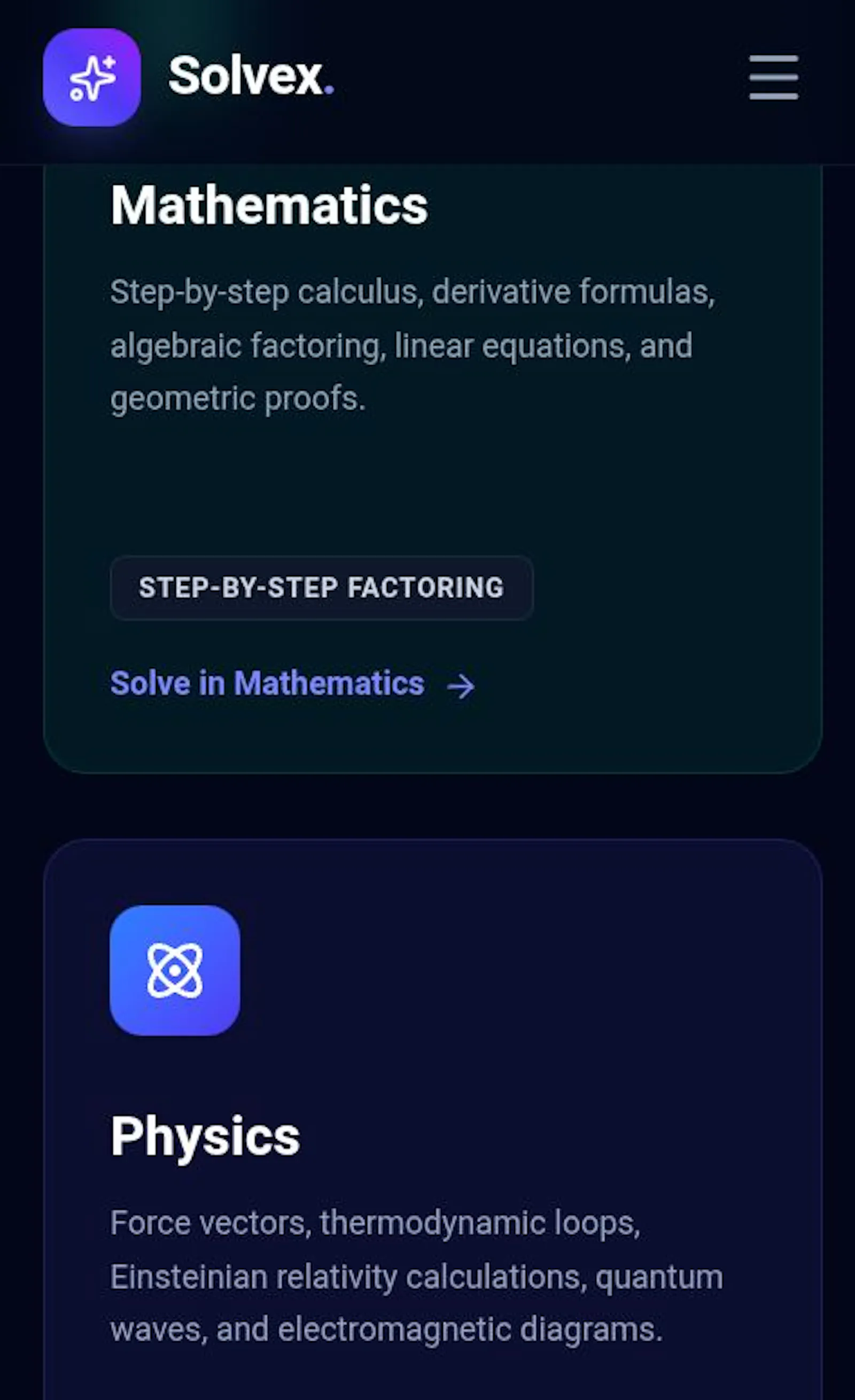 STEM SOLVER screenshot 2