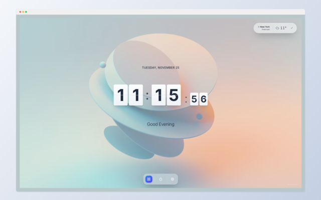 Magic New Tab - Main product screenshot demonstrating key features and user interface