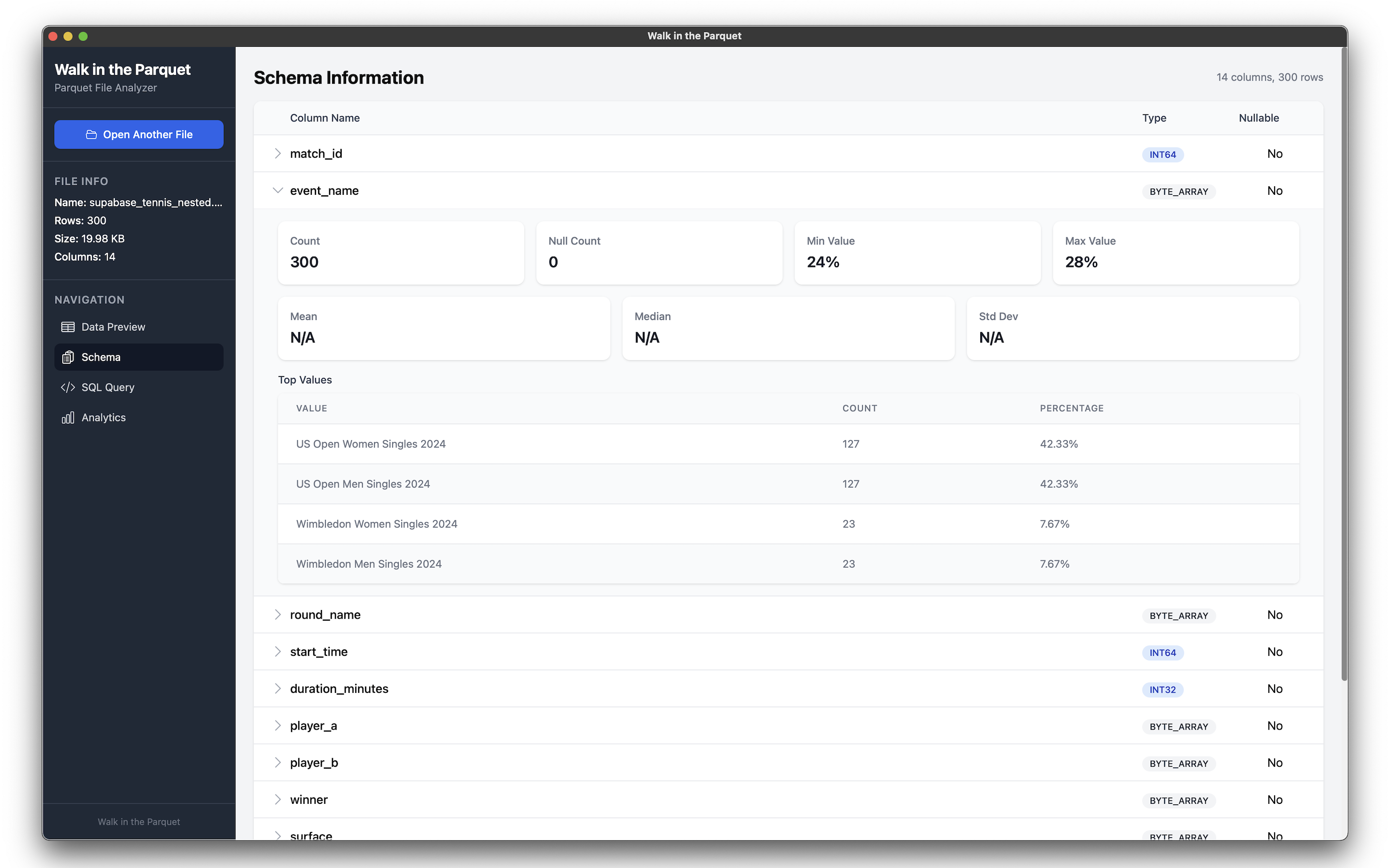 Loop in de parket - Een visuele Parquet File Explorer media 2