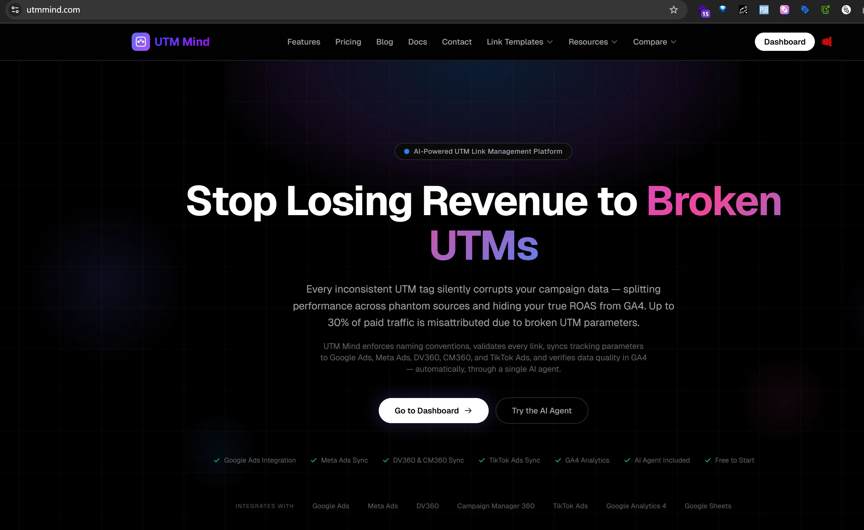UTM Mind 제품 배너