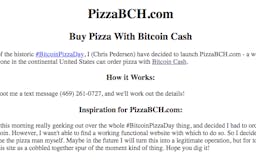 PizzaBCH.com -- Buy Pizza with Bitcoin Cash media 2