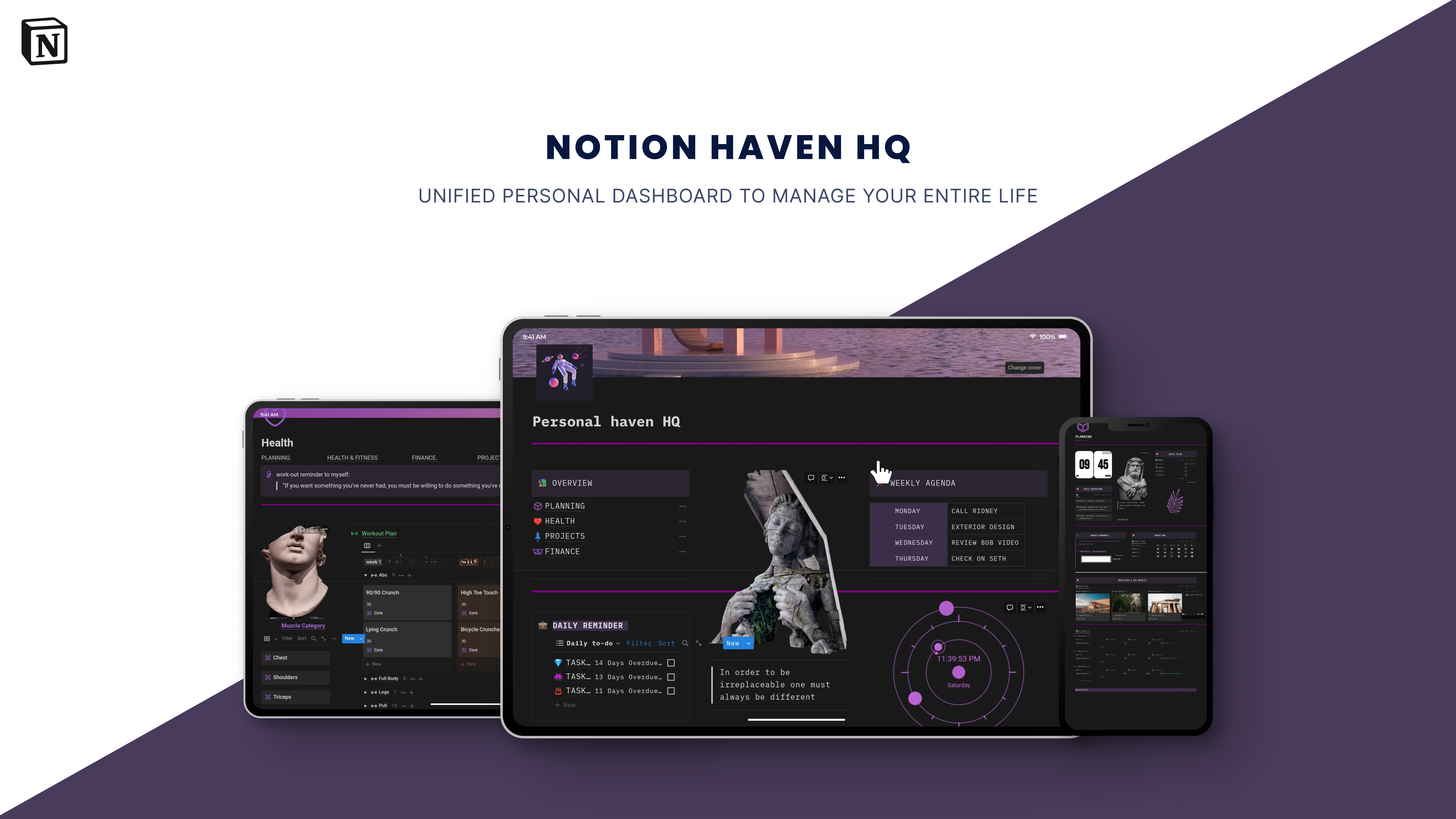 개념 Haven HQ - 당신의 삶과 일을 관리하는 데 필요한 개념 작업 공간 미디어 6