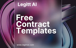 Legitt AI Free Contract Templates media 1