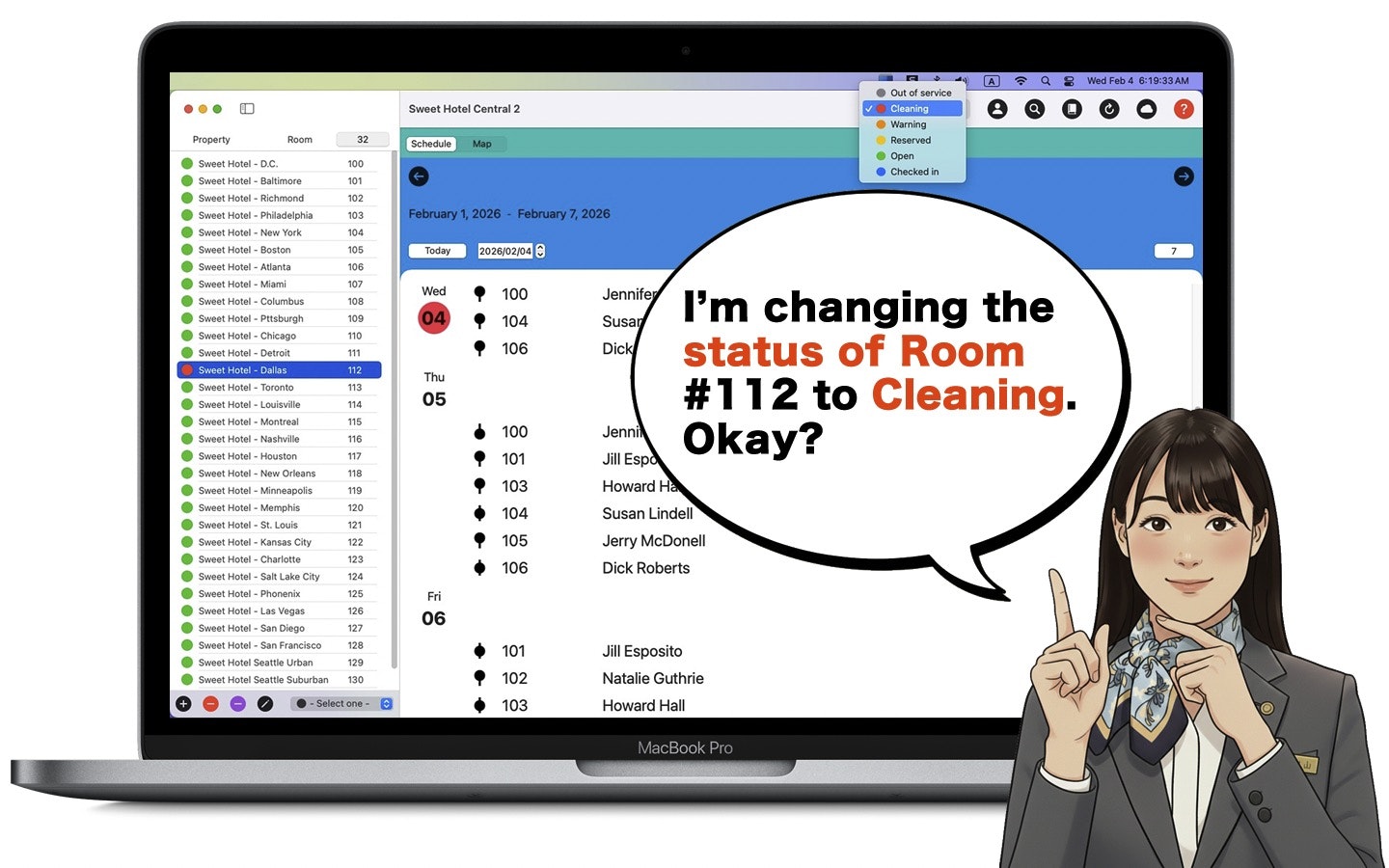 Sweet Hotel Central 2 - Screenshot 3 showing product features and functionality