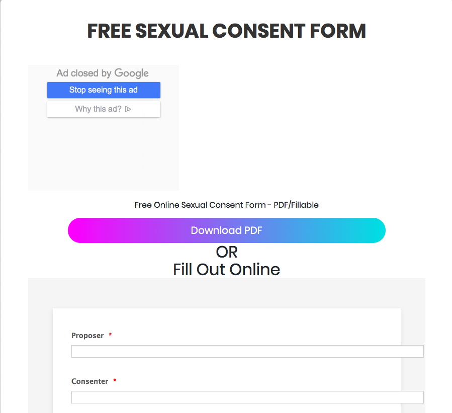 For Consent