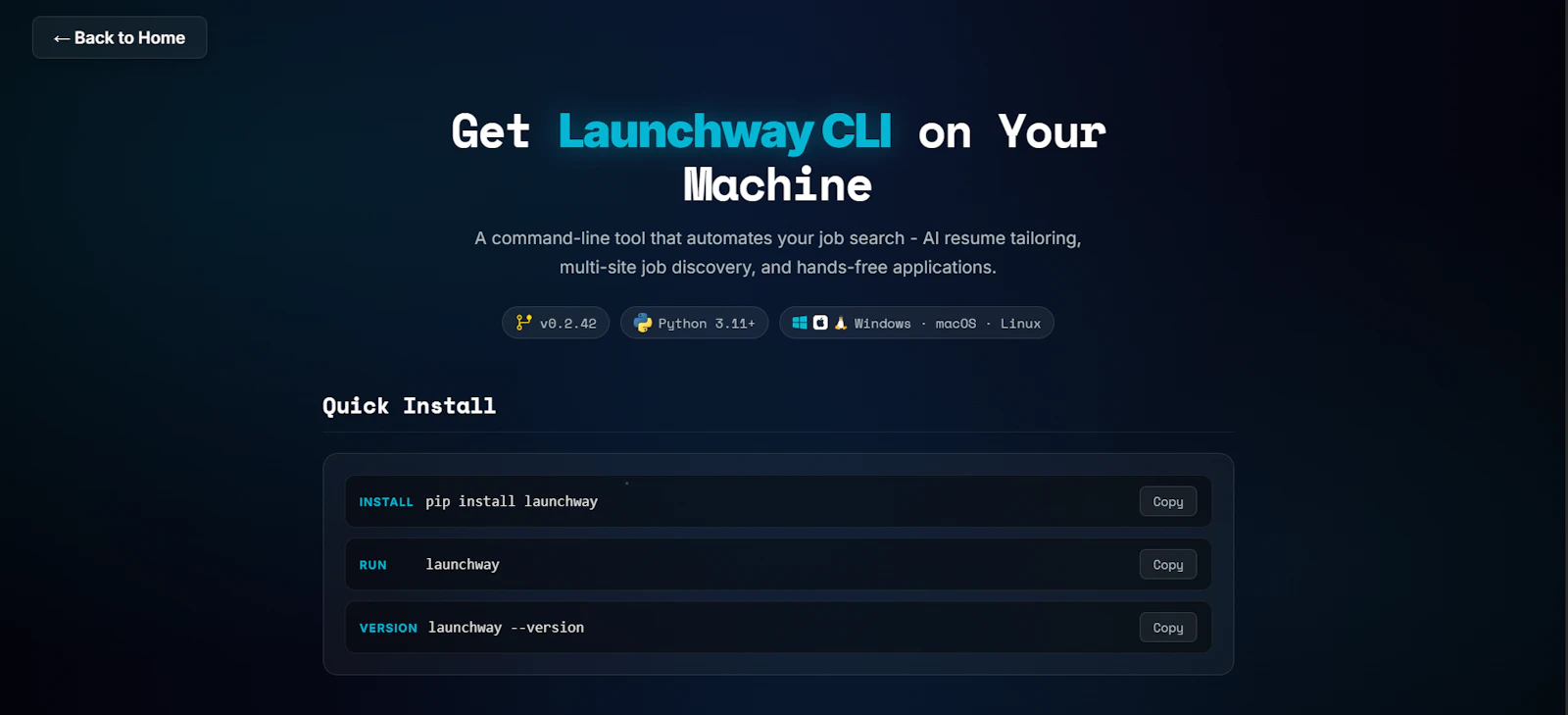 Launchway screenshot 3