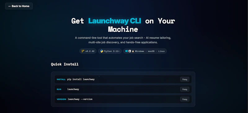 Launchway screenshot 3