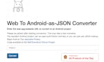 Web To Android-as-JSON Converter image