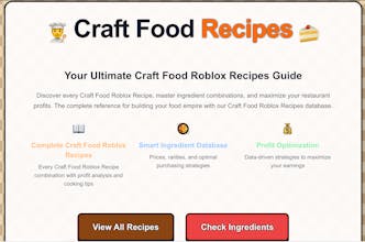 Craft Food Roblox Recipes gallery image
