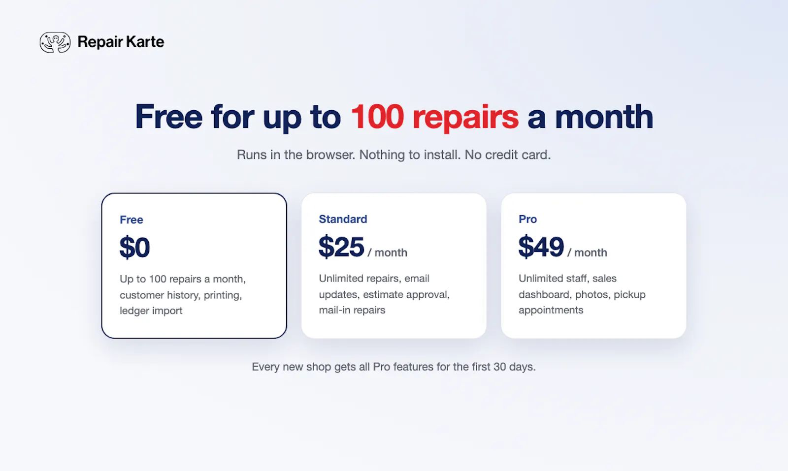 Repair Karte screenshot 5